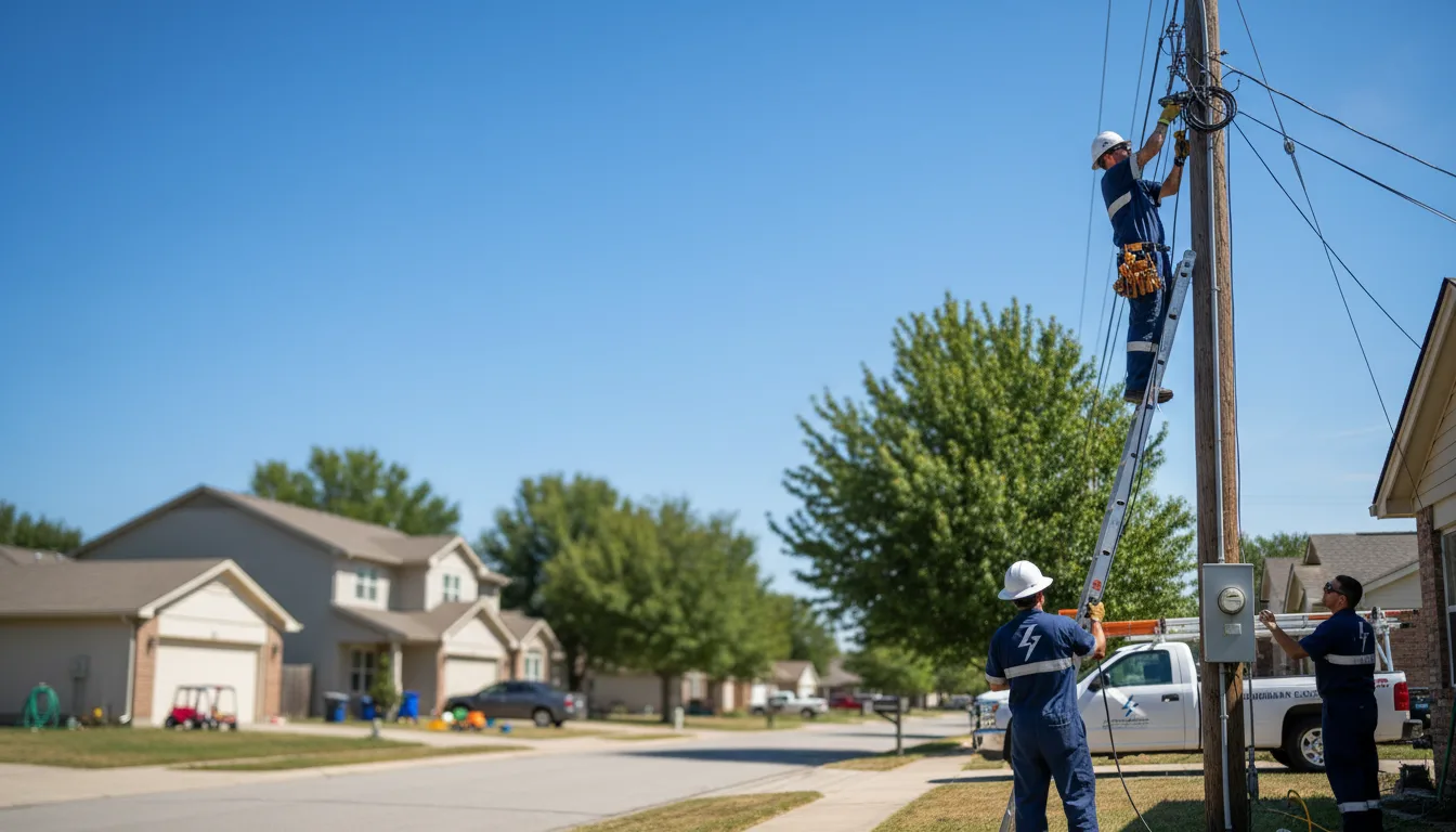 Residential electrician providing installation services in Louisville, MS